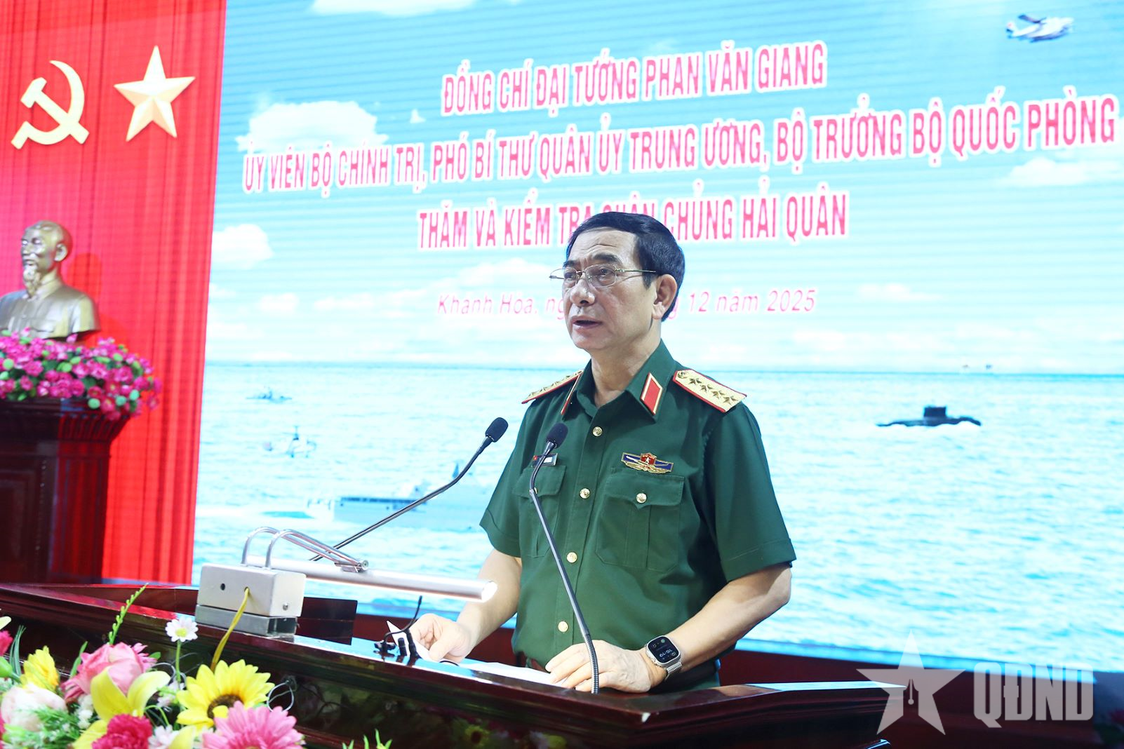 Đại tướng Phan Văn Giang thăm, kiểm tra Quân chủng Hải quân